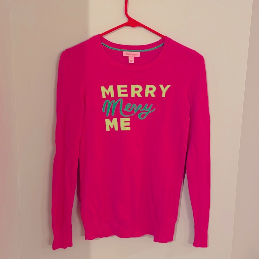 Lilly Pulitzer marielle sweater. “Merry Merry Me” sz S NWOT